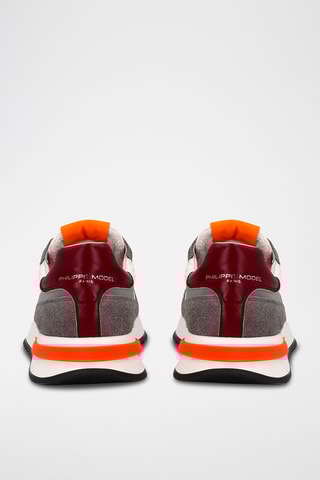 Sapatilhas em nobuck Tropez 2.1 - Branco e laranja