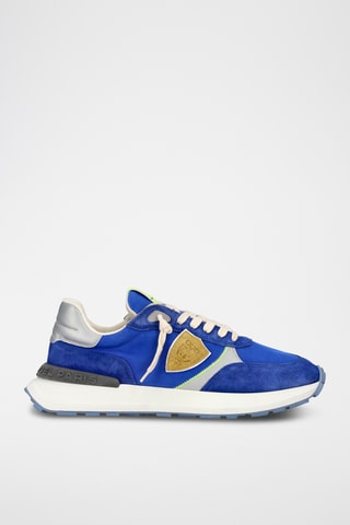 Sapatilhas em couro Antibes - Azul-real