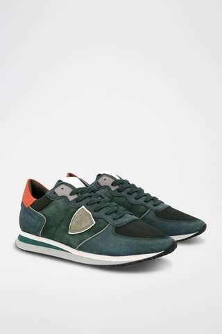 Baskets en cuir TRPX - Vert foncé