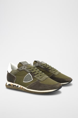 Baskets en cuir TRPX - Vert foncé
