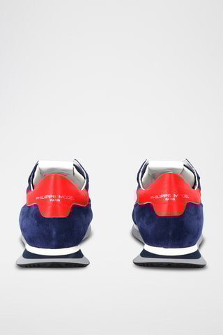 Sapatilhas em couro TRPX Mondial - Azul-real e vermelho