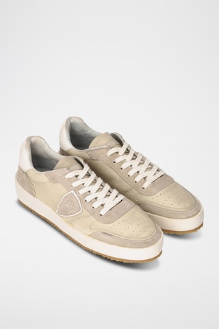 Baskets en cuir Nice - Beige