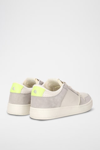Sapatilhas em couro La Grande Low - Branco e cinzento
