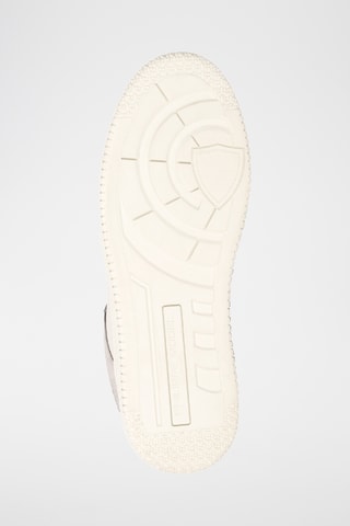 Sapatilhas em couro La Grande Low - Branco e cinzento