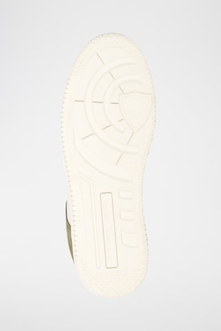 Sapatilhas em couro La Grande Low - Verde e branco