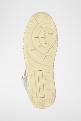 Baskets montantes en cuir La grande - Blanc
