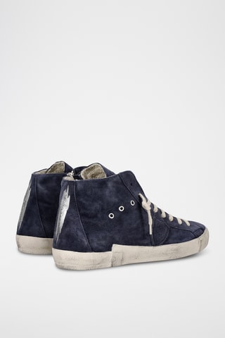 Baskets montantes en nubuck PRSX - Bleu marine