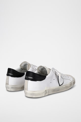 Sapatilhas em couro de vitelo Prsx - Branco