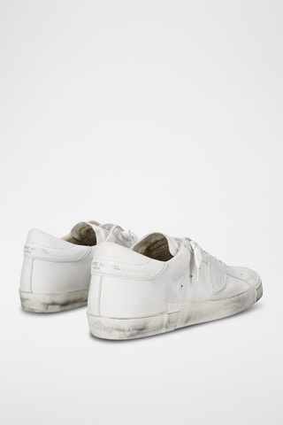 Sapatilhas em couro de vitelo Prsx - Branco