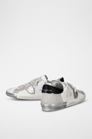 Baskets en cuir de veau Prsx - Blanc