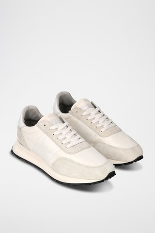 Sapatilhas em couro de vitelo Tour - Branco