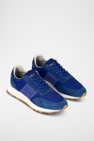 Sapatilhas em couro de vitelo Tour - Azul