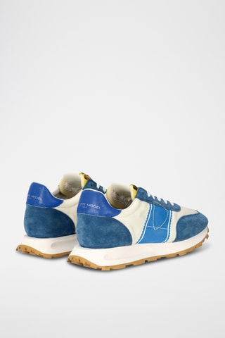 Sapatilhas em couro Tour - Azul e branco