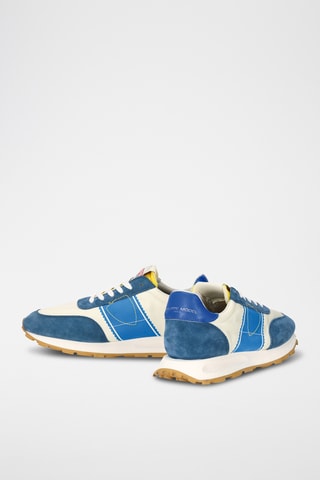 Sapatilhas em couro Tour - Azul e branco