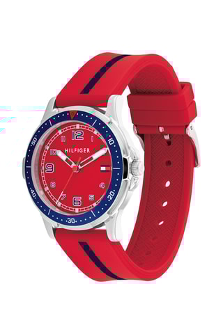 Silicone Quartz Horloge - Rood en blauw