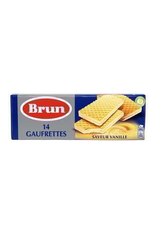 28 x 14 Gaufrettes Saveur Vanille Brun - 146 g