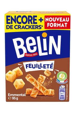 16 x Belin Crackers Feuilleté Emmental - 95 g