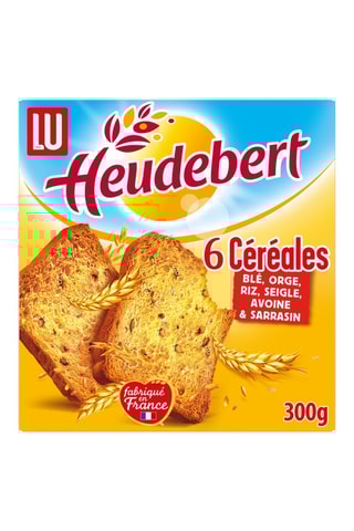 15 x Biscottes Heudebert 6 céréales - 300 g