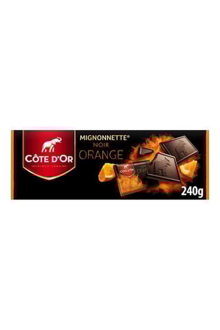 6 x Tablette Côte d'Or Mignonnette chocolat Noir orange - 240 g
