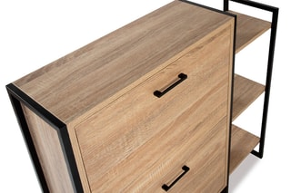 Sapateira 2 batentes Manufacture - 91 x 23,5 x 84,5 cm