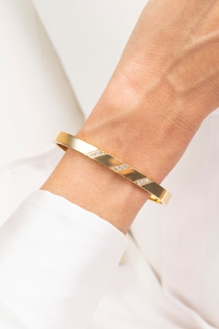 Pulseira rígida - Banhado a ouro amarelo - Marc Malone