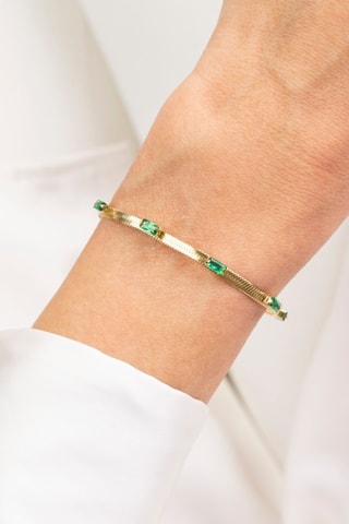 Pulseira rígida - Banhado a ouro amarelo - Marc Malone