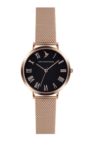 Relógio Nostalgy - Aço inoxidável rose gold - 33 mm - Emily Westwood