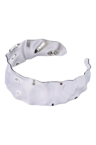 Pulseira aberta - Banhado a ouro branco - Marc Malone