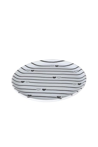 4 assiettes à dessert en porcelaine - 15 cm