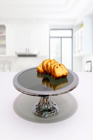 Assiette à gâteaux - Argenté - 30 cm
