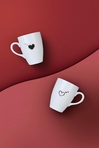 2 canecas em porcelana - 120 cl