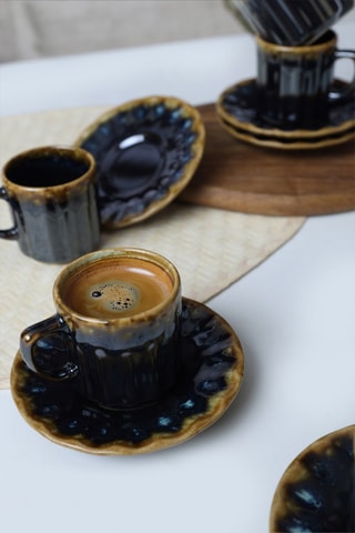 Serviço de café em grés - 6 pessoas