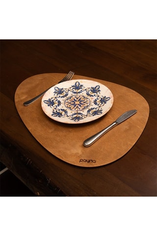 4 individuais de mesa em nogueira - 33 x 45 cm