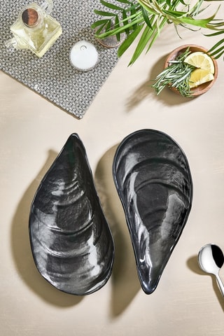 2 assiettes - 27 x 14 cm