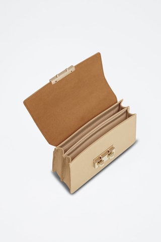 Kalfsleren Handtas Mini Bella - goudkleurig