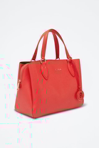 Kalfsleren Handtas Miverva - Rood