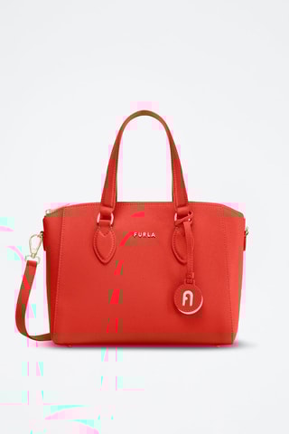 Kalfsleren Handtas Miverva - Rood