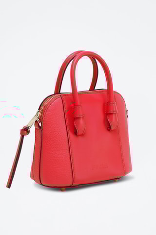 Kalfsleren Handtas Miastella Mini - Rood