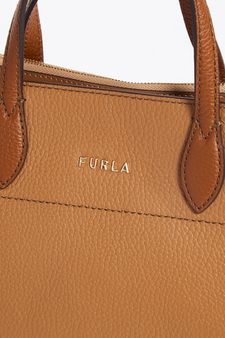 Kalfsleren Handtas Afrodite S - Camel