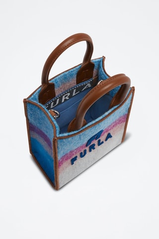 Wollen en Leren Handtas Opportunity - Wit en Bruin