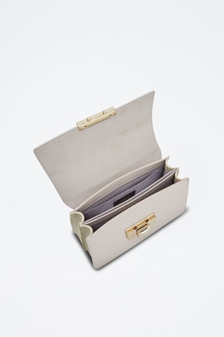 Leren Handtas Venere - Beige en Grijs