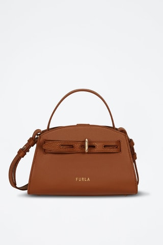 Leren Handtas Margherita Mini - Bruin