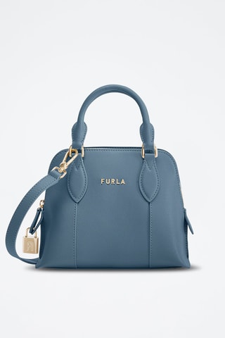 Kalfsleren Handtas Vittoria - Blauw