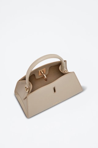 Kalfsleren Handtas Genesi - Taupe
