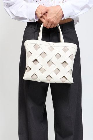 Leren Handtas Vittoria - Wit