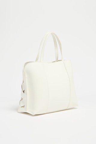 Leren Handtas Vittoria - Wit