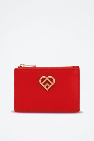 Kalfsleren Pasjeshouder My Joy S - Rood