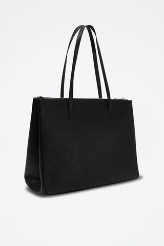 Kalfsleren Trendy Handtas L Danaé - Zwart