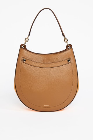 Kalfsleren Trendy Handtas Afrodite S - Camel