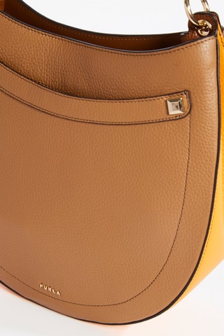 Kalfsleren Trendy Handtas Afrodite S - Camel